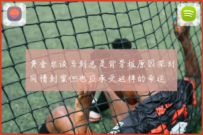 费舍尔谈马刺总是背景板原因深刻同情刺蜜但也应承受这样的命运